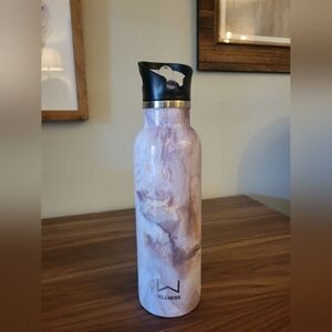Wellness Purple Marble Stainless Steel Water Bottle